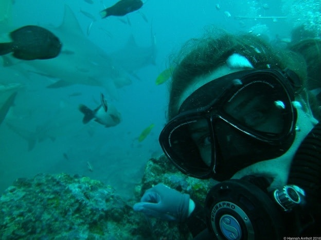 fish selfie, underwater fish photo